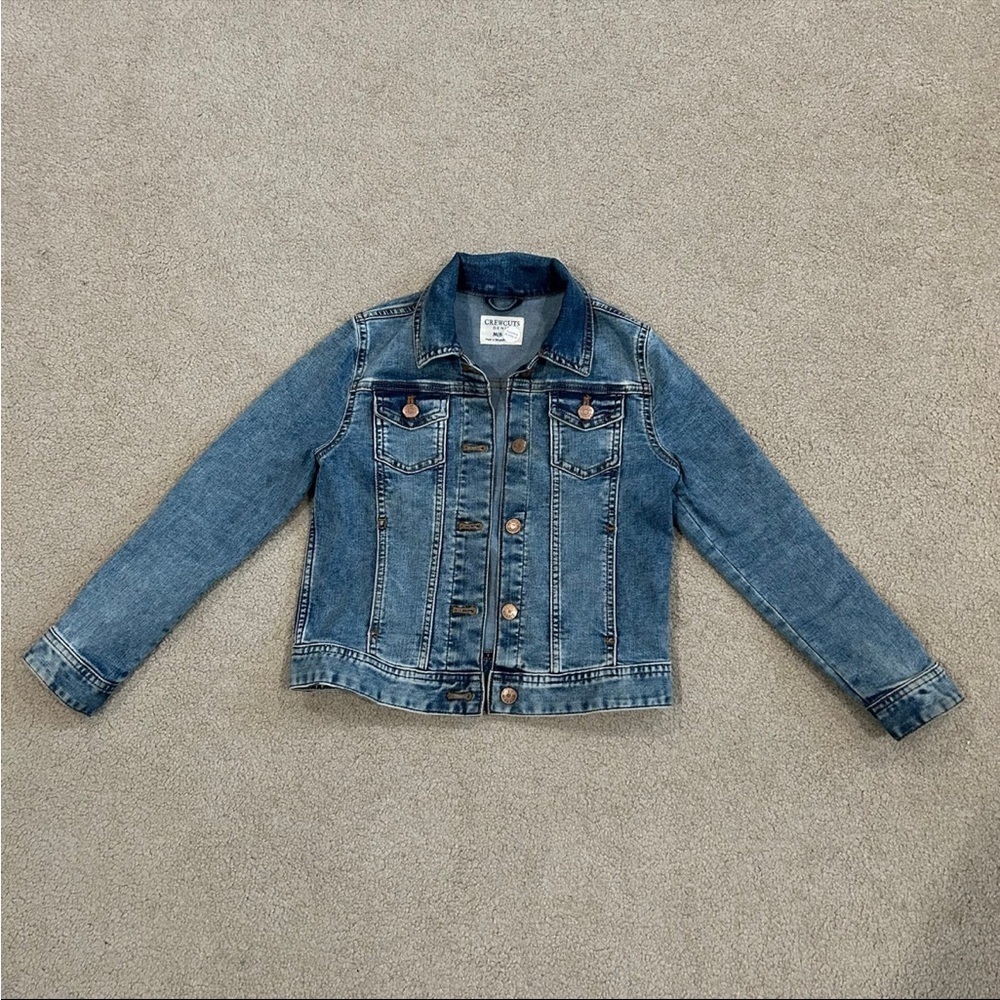 Kids j crew crewcuts blue jean jacket in size medium (8-9)